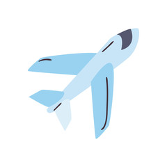 Isolated airplane flat style icon vector design