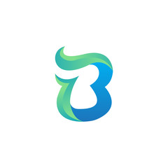 Modern letter B. Logo icon vector.