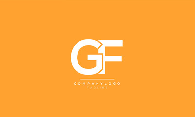 GF FG G F Letter Logo Design Template Icon Vector