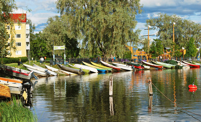 Obraz premium Pier with boats.