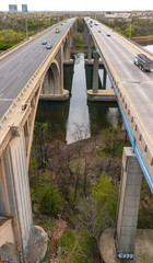 Drone of Donald Goodkind Bridge Raritan River New Jersey 