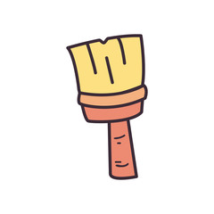 Paint brush fill style icon vector design