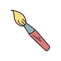 Obraz premium Paint brush fill style icon vector design