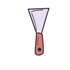 Paint spatula fill style icon vector design