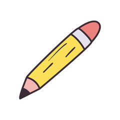 Isolated pencil tool fill style icon vector design