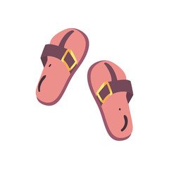 Isolated sandals flat style icon vector design