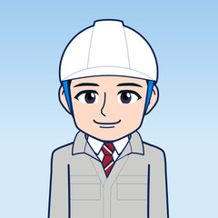 現場監督のイラスト