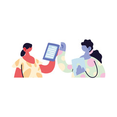 Fototapeta premium women organizing work to deliver