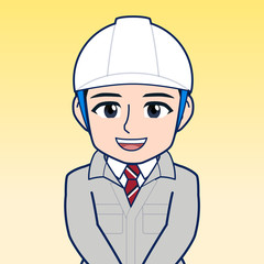 現場監督のイラスト