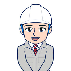 現場監督のイラスト