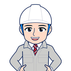 現場監督のイラスト