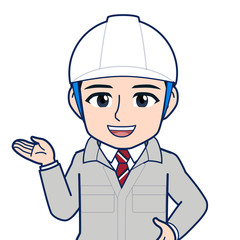 現場監督のイラスト