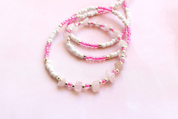 Rose Quartz Waist Beads