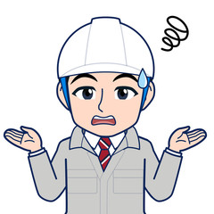 現場監督のイラスト