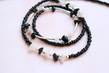 Black Rose Quartz Waist Beads