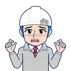 現場監督のイラスト