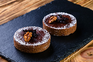 Mini dessert tart sweet pastries cake for the holiday