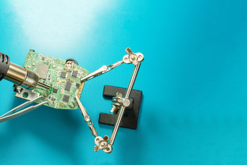 Repair of electronic devices and printed circuit boards. Soldering and desoldering of  electronic...