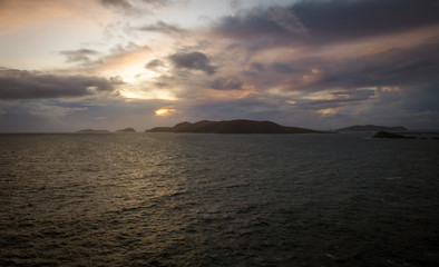 Naklejka na ściany i meble sunrise on the dingle peninsula