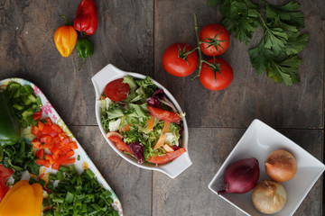 Vegan Food, Plant-based food. Vegetarian meals. Healthy Contain Meals