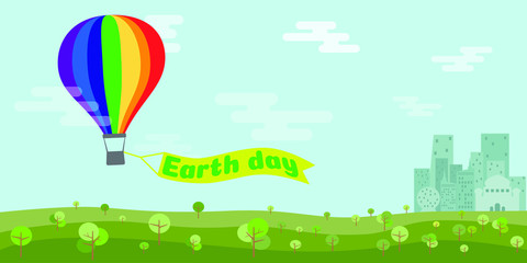 Earth day save nature protect our home. 