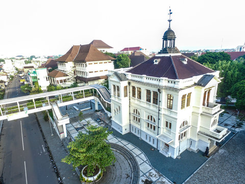 landmark of surakarta, urban city of Surakarta in the morning