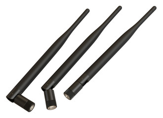 Terminal mount hinged dipole antennas