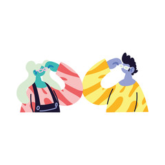 couple talking about topics of the day