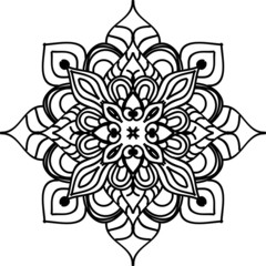 Mandalas for coloring book.Decorative round ornaments.Unusual flower shape.Oriental vector. Creative mandala design.