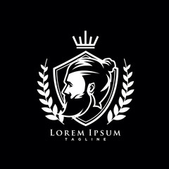 Obraz premium vintage, retro, barber shop logo. modern icon, template design