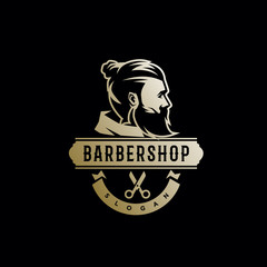 vintage, retro, barber shop logo. modern icon, template design