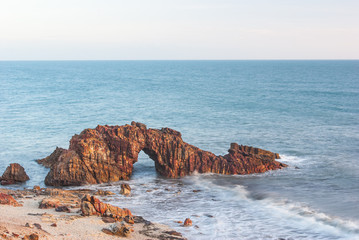 The famous Pedra Furada in Jericoacoara, Ceara, Brazil.