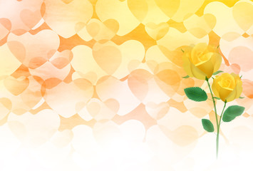 父の日　ハート　薔薇　背景