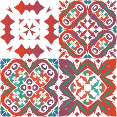 Antique talavera tiles patchworks.