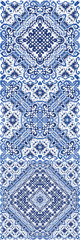 Ornamental azulejo portugal tiles decor.