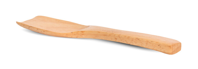 wooden spoon isolated on white background