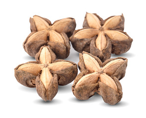 Star Bean Inca isolate on white background