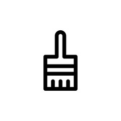 Obraz premium Brush User Interface Outline Icon Logo Vector Illustration 