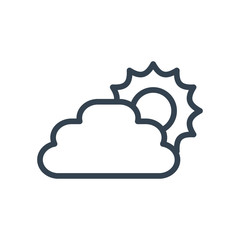 cloud shape line style icon vector design