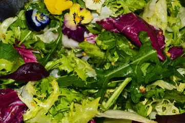 spring food on the festive table