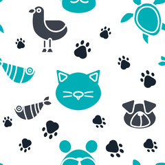 baby pattern with pets