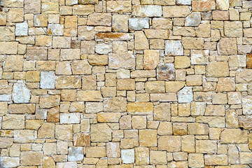 Ancient stone wall background. Limassol. Cyprus.