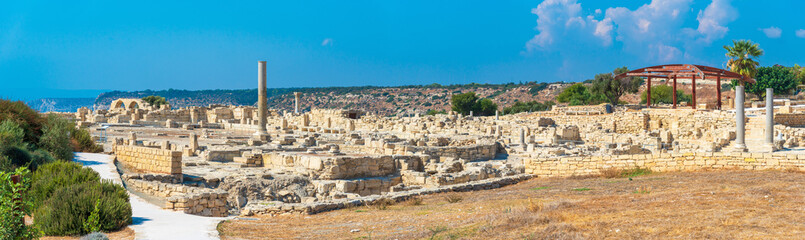 The ruins of the ancient city of Kourion (Cyprus)