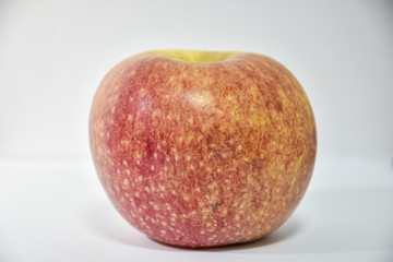 red apple on white background