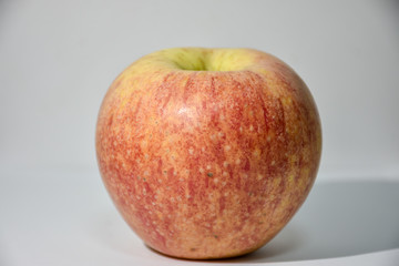 red apple on a white background