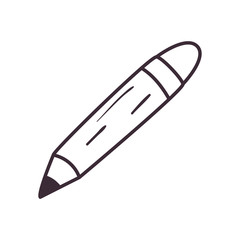 Isolated pencil tool line style icon vector design