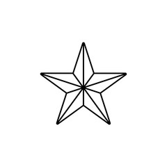 star line icon. Design template vector