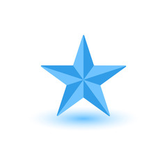 Obraz premium star 3d icon. Design template vector