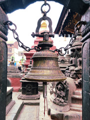 swayambhunath temple bell ,nepal, temple of heaven