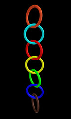 colorful ring collection, abstract patterns